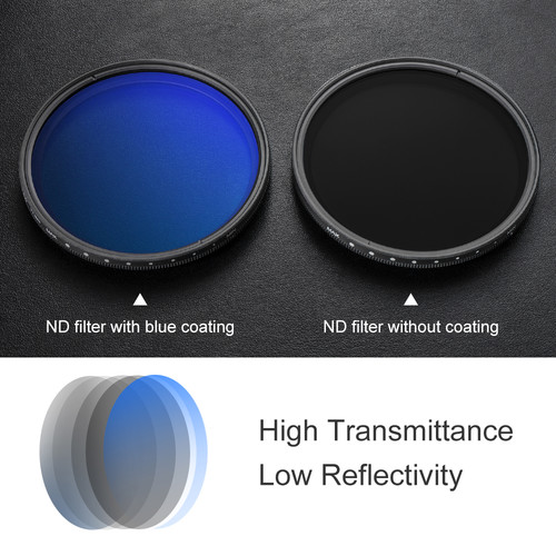 K&F Concept 46mm ND2-ND400 Blue Multi-Coated Variable ND Filter KF01.1397 - 2